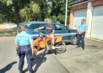 La moto volée mise en vente sur un site de vente en ligne