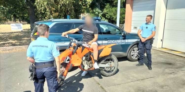 La moto volée mise en vente sur un site de vente en ligne