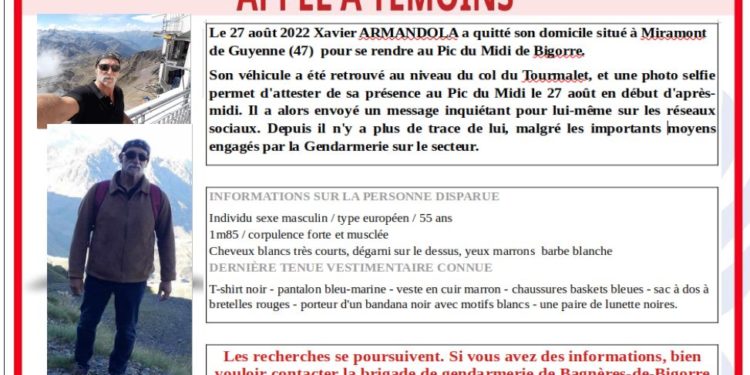 Les recherches se poursuivent pour tenter de retrouver l'homme disparu au Pic du Midi