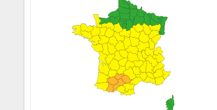Orages Violents, Météo France élève l'alerte en vigilance orange dans les Hautes Pyrénées