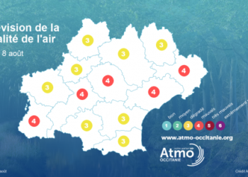 Nouvelle alerte à la pollution de l'air ce lundi 8 août à Tarbes et Lourdes
