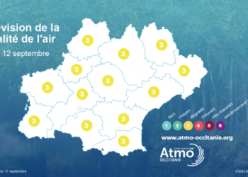 Chaleur et Ozone, air de mauvaise qualité ce lundi à Tarbes