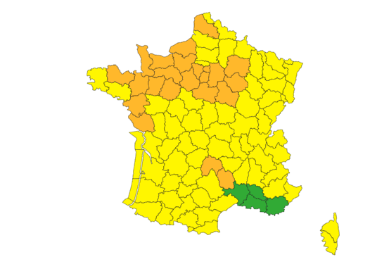 Tempête Gérard : Tarbes et les Hautes Pyrénées en alerte météo vigilance jaune