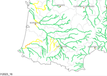 Crues de l'Adour, vigilance orange météo prolongée pour les Landes