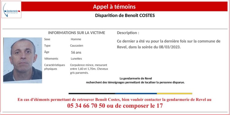 Occitanie - Un homme de 56 ans disparu depuis 6 jours