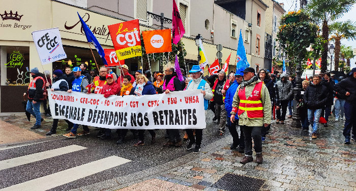 La foule une nouvelle fois ce jeudi à Tarbes contre la réforme des retraites