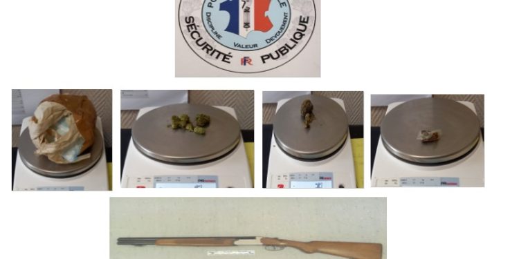 Près de 200 grammes de Cocaïne et un fusil à canon scié saisis à Tarbes