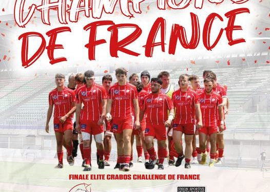 Rugby Tarbes - les juniors du TPR champions de France Crabos