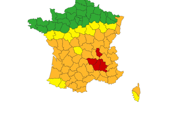 4 départements placés en alerte rouge canicule