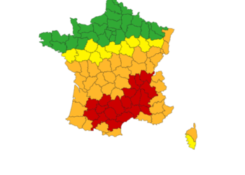A l'exception des départements des Pyrénées, toute l'Occitanie en alerte rouge canicule