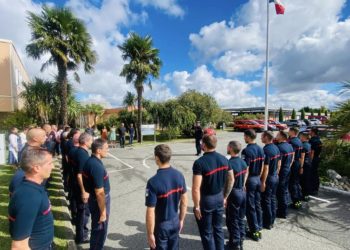 Les pompiers du SDIS 65 ont rendu hommage à Baptiste Massardier mort en service