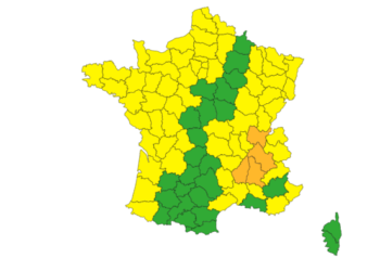 Orages Inondations, Météo France place 4 départements en alerte météo vigilance orange