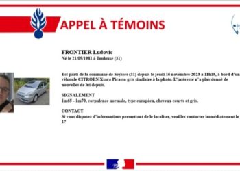Occitanie - disparition inquiétante d'un homme de 42 ans, appel à témoins