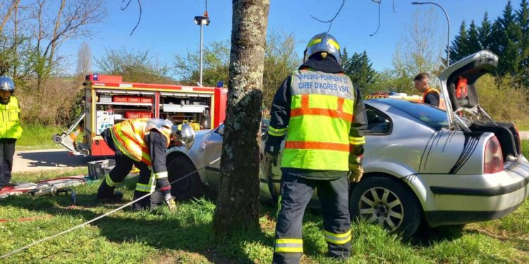 Les pompiers du Gers se forment avec les pompiers des Hautes Pyrénées