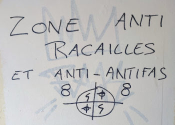 Des graffiti en référence au Nazisme près de l'Arsenal à Tarbes