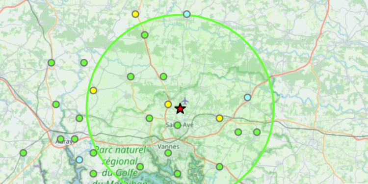 Tremblement de terre cette nuit à Vannes en Bretagne