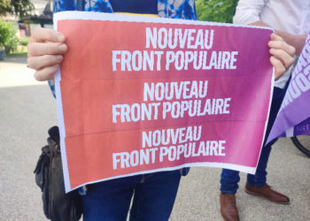 logo Nouveau Front Populaire affiche pancarte
