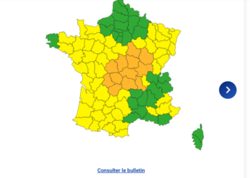 Orages Violents pluies diluviennes, 12 départements en alerte vigilance orange