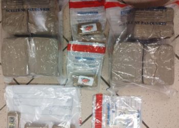Avec l'aide d'un chien traqueur saisie de plus de 7 kilos de drogue