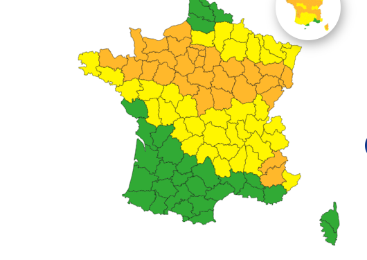 Chutes de neige : 54 départements en alerte vigilance orange