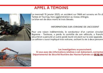 La gendarmerie lance un appel à témoin après l'accident qui a fait 2 morts près de Tournay