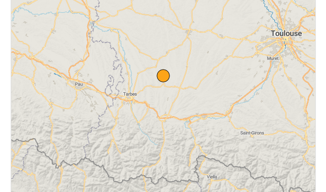 Deux tremblements de terre enregistrés cette nuit près de Tarbes