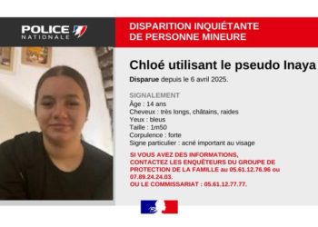 Disparition inquiétante d'une ado de 14 ans à Toulouse
