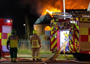 Des images impressionnantes d'un incendie en cours