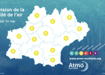 Ozone à Tarbes - air de qualité dégradée dans les Hautes Pyrénées ce mercredi