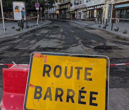 Des travaux perturbent le circulation place de Verdun à Tarbes
